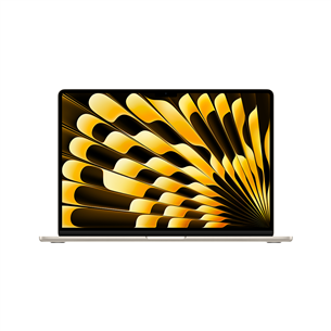 Apple MacBook Air 15'' (2024), M3 8C/10C, 16 GB, 512 GB, ENG, starlight - Nešiojamas kompiuteris MC9F4ZE/A