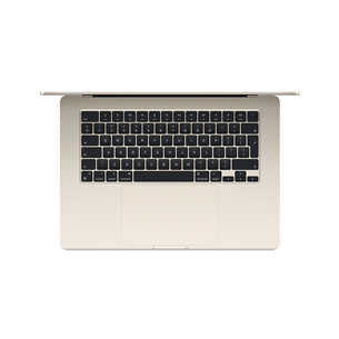 Nešiojamas kompiuteris Apple MacBook Air 15'' (2024), M3 8C/10C, 16 GB, 256 GB, SWE, starlight