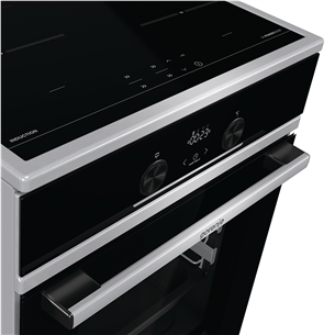 Gorenje, 70 L, width 50 cm, inox - Induction cooker with electric oven