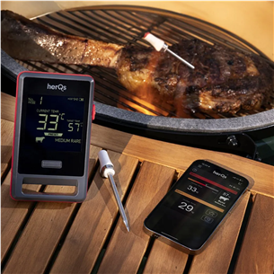 HerQs Pin PRO, black - Smart cooking thermometer