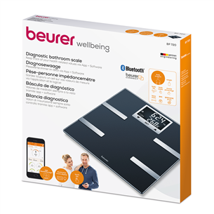 Beurer, BF 720, Bluetooth, black - Diagnostic bathroom scale