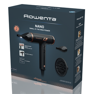 Rowenta NANO, 1700 W, black - Hair dryer