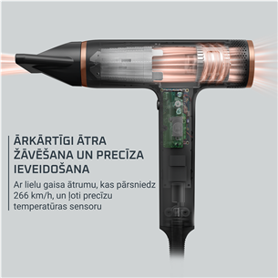 Rowenta NANO, 1700 W, black - Hair dryer