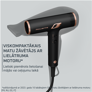 Rowenta NANO, 1700 W, black - Hair dryer