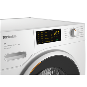 Miele 125 Edition, 8 kg, depth 60 cm, 1400 rpm - Front load washing machine