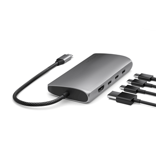 Satechi USB-C Multiport Adapter 8K With Ethernet V3, space grey - USB hub