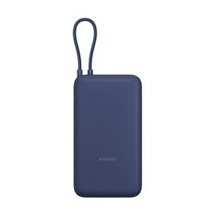 Išorinė baterija Xiaomi 33W Power Bank, 20000 mAh, integruotas laidas, mėlyna BHR8975GL