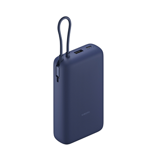 Xiaomi 33W Power Bank, 20000 mAh, integrated cable, blue - Power bank