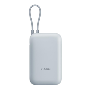 Xiaomi Power Bank, integrated cable, 10000 mAh, ice blue - Power bank BHR9073GL