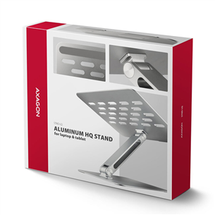 Axagon STND-LQ, 10''-16'', aluminum - Notebook stand