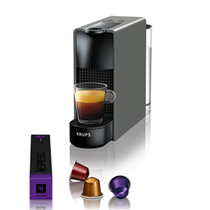 Kapsulinis kavos aparatas Krups Nespresso Essenza Mini, pilkas