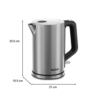 Tefal Bronx, 1.7 L, stainless steel - Kettle