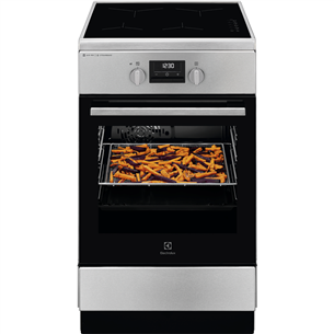 Viryklė Electrolux 600 Series SteamBake, 58 L, plotis 50 cm, indukcinė, nerūdijančio plieno