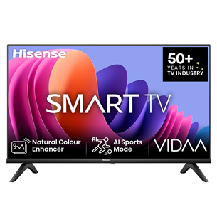 Hisense A4N, 32'', HD, LED LCD, juodas - Televizorius 32A4N