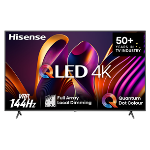 Hisense E7NQ PRO, 55'', 4K UHD, QLED, black - TV 55E7NQPRO