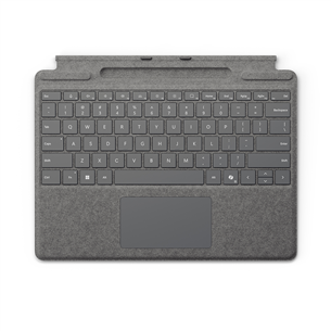 Klaviatūra Microsoft Surface Pro Keyboard, ENG, platinos spalva