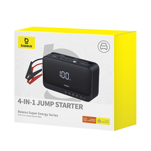 Baseus Super Energy 4-in-1 Jump Starter, 6000 mAh, 600 A, black - Power bank