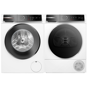 Bosch, 10 kg + 9 kg - Washing machine + clothes dryer WGB256AW+WQB245CBSN