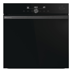 Hisense, 77 L, pyrolytic cleaning, black - Built-in oven