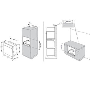 Hisense, 77 L, pyrolytic cleaning, black - Built-in oven