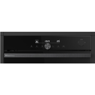 Hisense, 77 L, pyrolytic cleaning, black - Built-in oven