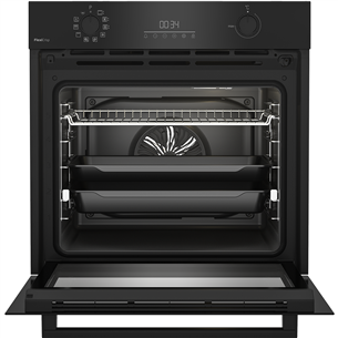 Beko, 72 L, pyrolytic cleaning, black - Built-in oven