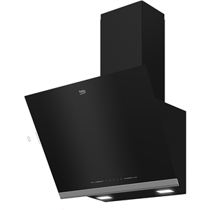 Beko, 720 m³/h, width 59.5 cm, black - Cooker hood