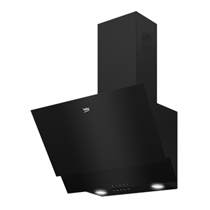 Beko, 400 m³/h, width 59.5 cm, black - Cooker hood