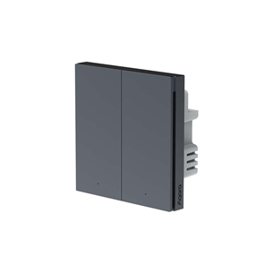 Aqara Smart Wall Switch H1, with neutral, double rocker, gray - Smart wall switch