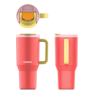 Kambukka Rio Tumbler, 950 ml, Pink Papaya, red/yellow - Thermo mug 11-08002