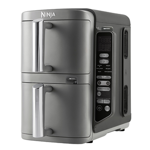 Karšto oro gruzdintuvė su termometru Ninja Double Stack XL 9.5L, 2470 W, pilka