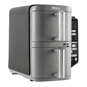 Karšto oro gruzdintuvė su termometru Ninja Double Stack XL 9.5L, 2470 W, pilka