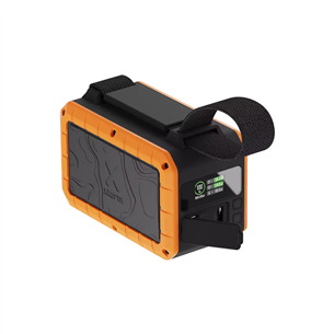 Išorinė baterija Xtorm XR204 Rugged Flashlight Powerbank, 40000 mAh, juoda / oranžinė