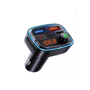 FM siųstuvas Kenner FT-627, Bluetooth, USB-C, USB QC 3.0, juodas FT627