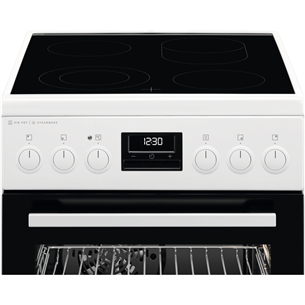 Viryklė AEG 6000 SteamBake, 58 L, balta