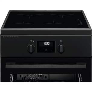 Viryklė Electrolux 600 SteamBake, 58 L, juoda