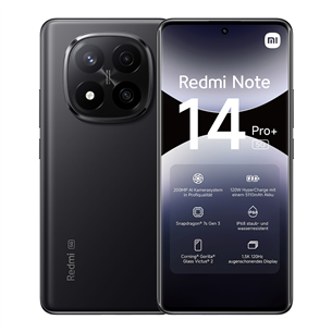 Išmanusis telefonas Xiaomi Redmi Note 14 Pro+ 5G, juodas 60133