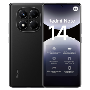 Išmanusis telefonas Xiaomi Redmi Note 14 Pro, 8 GB, 256 GB, juodas 60482