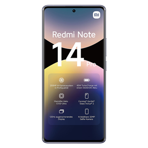 Xiaomi Redmi Note 14 Pro, 8 GB, 256 GB, aurora purple - Smartphone