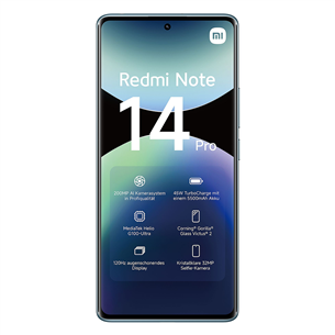 Xiaomi Redmi Note 14 Pro, 8 GB, 256 GB, ocean blue - Smartphone