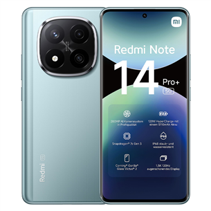 Išmanusis telefonas Xiaomi Redmi Note 14 Pro+ 5G, žydras