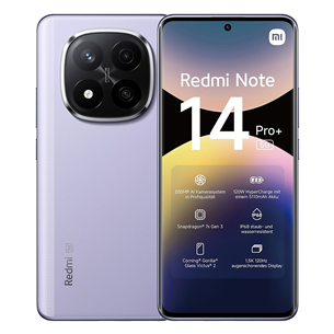 Išmanusis telefonas Xiaomi Redmi Note 14 Pro+ 5G, violetinis