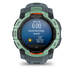 Išmanusis laikrodis Garmin Instinct 3 AMOLED, 50 mm, žalias 010-03020-01