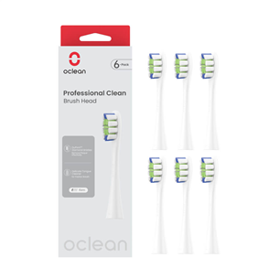 Oclean Professional Clean, 6 шт., белый - Насадки для зубной щетки PR000132365