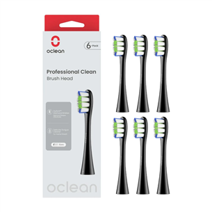 Oclean Professional Clean, 6 шт., черный - Насадки для зубной щетки PR000132367