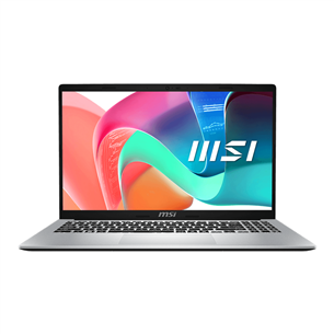 Nešiojamas kompiuteris MSI Modern 15 F13M, 15,6'', i7, 16 GB, 512 GB, sidabro spalvos MODERN15-F13MG-017NL