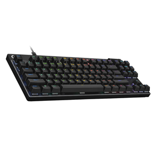 Klaviatūra Logitech Pro X TKL Rapid, SWE, juoda