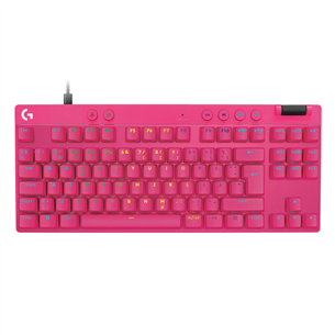 Klaviatūra Logitech Pro X TKL Rapid, SWE, rožinė 920-013251