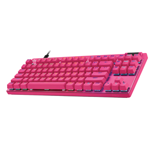 Klaviatūra Logitech Pro X TKL Rapid, SWE, rožinė