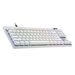 Klaviatūra Logitech Pro X TKL Rapid, SWE, balta